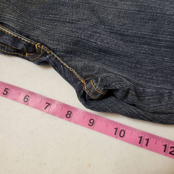 Jordache Blue and Brown Flare Jeans - Picture 10 of 12